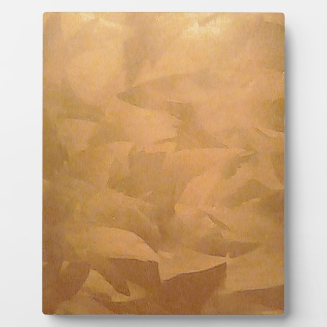 Copper Metallic Hand Brushed Plaque (Front)