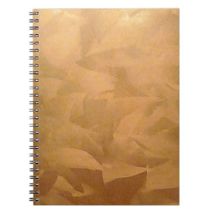 Copper Metallic Hand Brushed Spiral Notebook