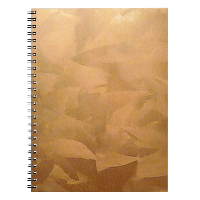 Copper Metallic Hand Brushed Spiral Notebook (Front)