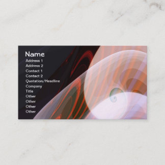 Copper Mining Fractal Art Business Card