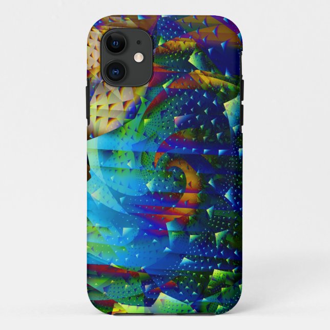 Copper Moon Digital Abstract Fractal Case-Mate iPhone Case (Back)