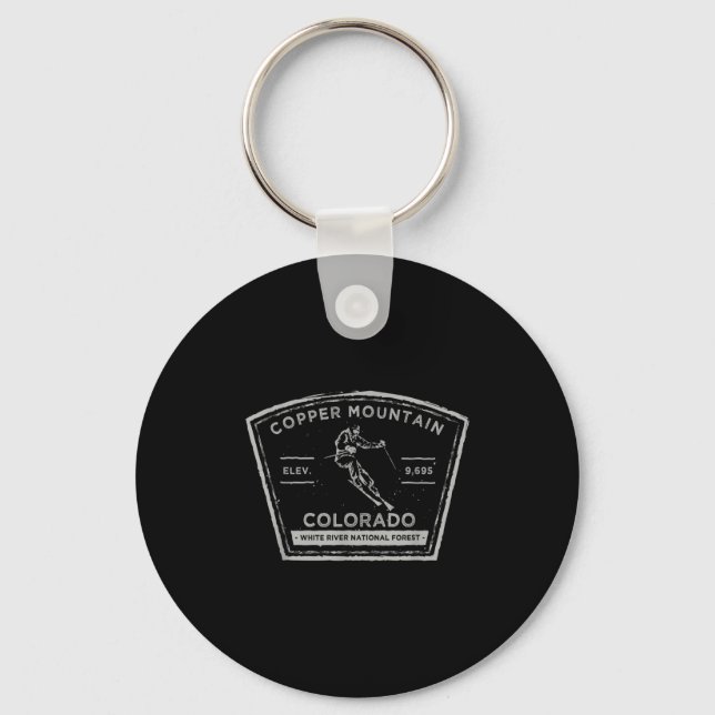 Copper Mountain Colorad Snow Skiing  Key Ring (Front)