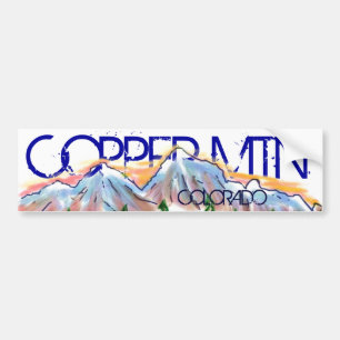 Copper Mountain Colorado artistic mountain sticker