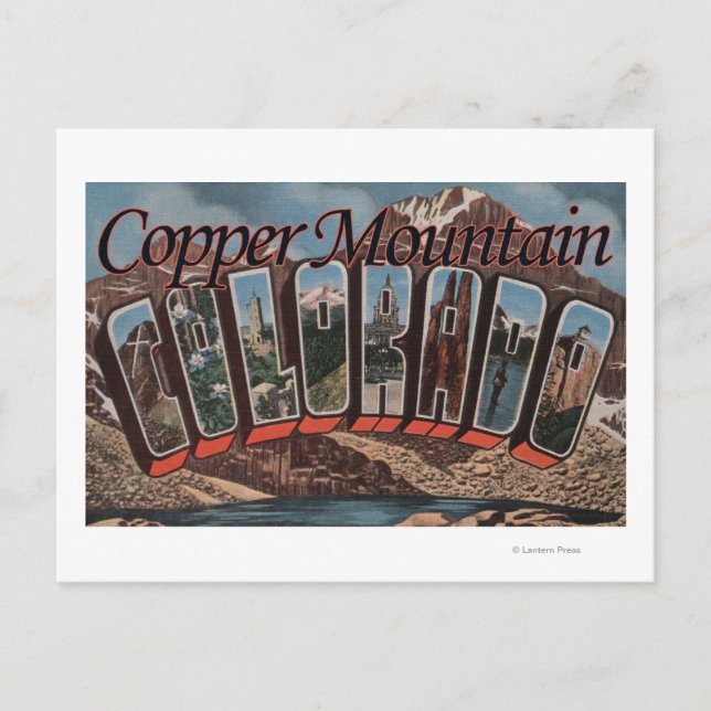 Copper Mountain, Colorado - Large Letter Scenes Postcard (Front)