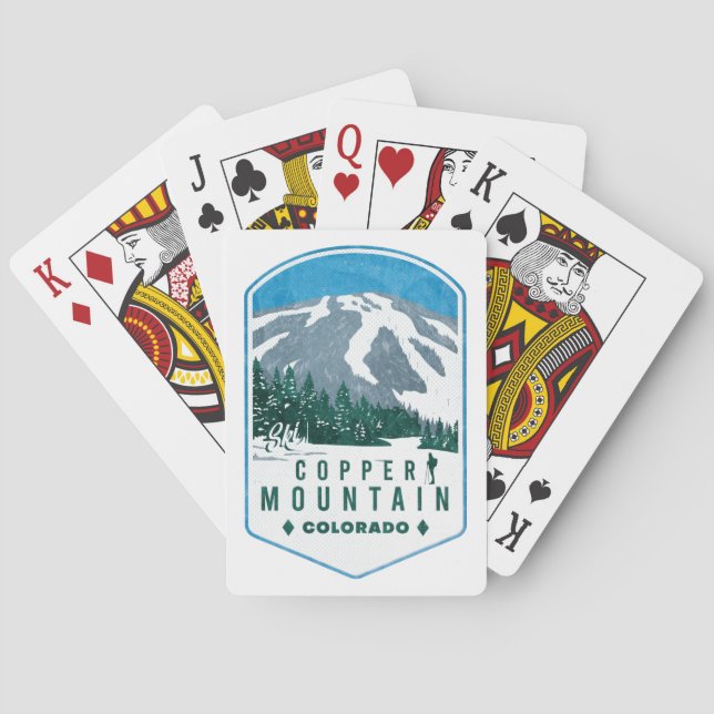 Copper Mountain Colorado Ski Badge Playing Cards (Back)