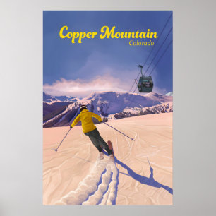 Copper Mountain Colorado Ski Resort Travel Poster