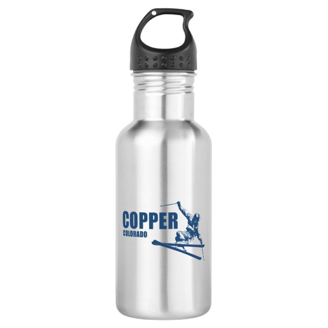 Copper Mountain Colorado Skier 532 Ml Water Bottle (Front)