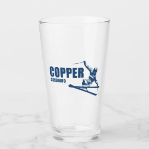 Copper Mountain Colorado Skier Glass
