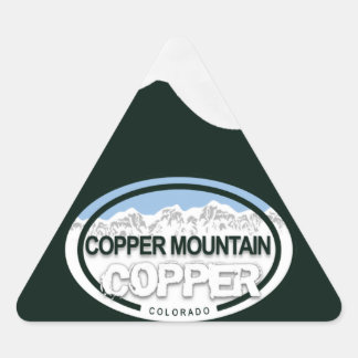 Copper Mountain Colorado Snowcapped Rocky Mountain Triangle Sticker
