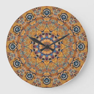 Copper Patina Mandala 0158-4 Large Clock