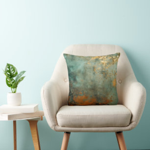 Copper Patina Rustic Cushion