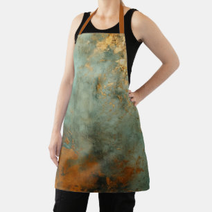 Copper Patina Rustic Metallic Apron