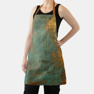 Copper Patina Rustic Metallic Apron