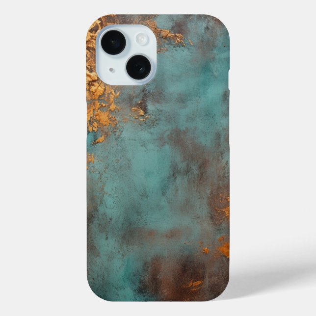 Copper Patina Rustic Metallic  Case-Mate iPhone Case (Back)