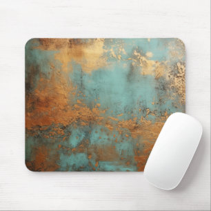 Copper Patina Rustic Metallic Mouse Pad