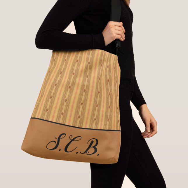 Copper Patterned Large Crossbody Bag (Close Up)