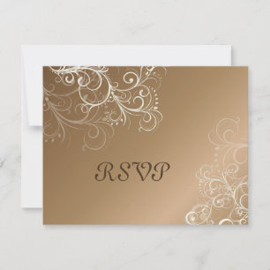 Copper/Pearl swirls RSVPs require 5x7 invitations