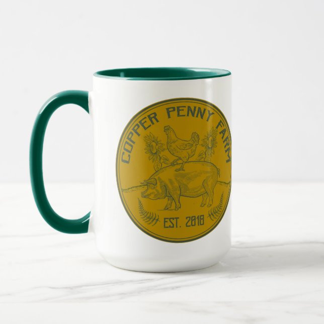 Copper Penny Farm Mug (Left)
