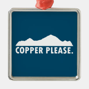 Copper Please Metal Tree Decoration