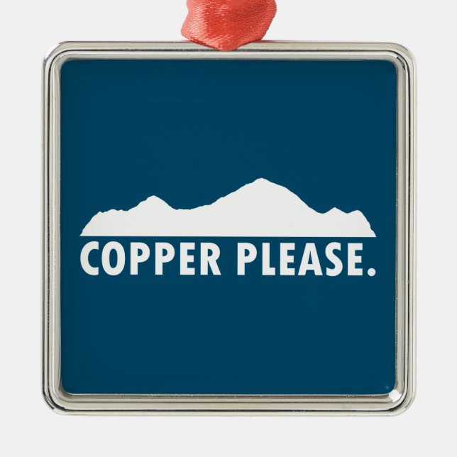 Copper Please Metal Tree Decoration (Front)