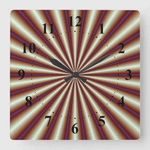 Copper Pleats   Wall Clock
