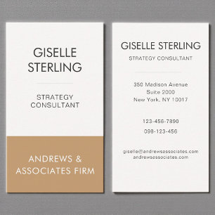 Copper Professional Corporate Modern Elegant Business Card