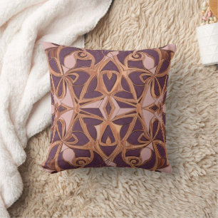 copper purple  cushion