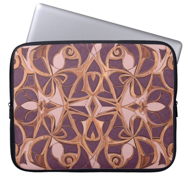 copper purple  laptop sleeve (Front)