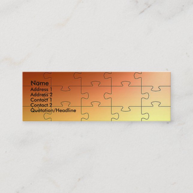 Copper Puzzle Profile Card (Front)