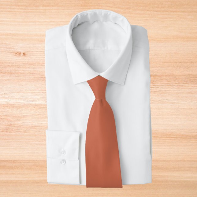 Copper Red Solid Color Tie (Creator Uploaded)