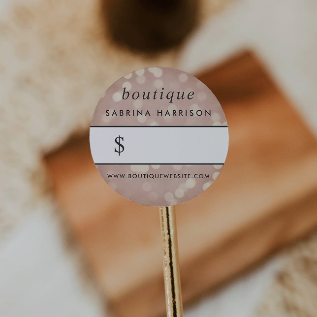Copper Rose Gold Bokeh | Boutique Price Sticker (Creator Uploaded)