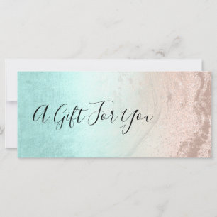 Copper rose gold glitter & mint makeup artist