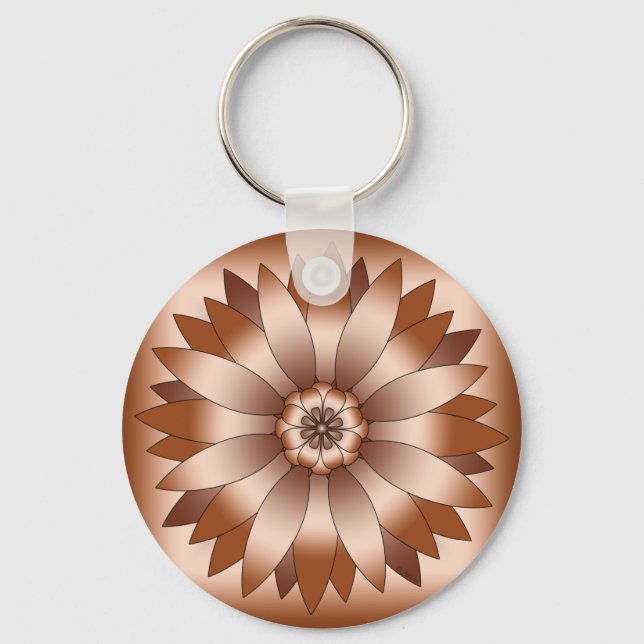 Copper Rosette Key Ring (Front)
