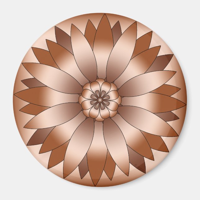 Copper Rosette Magnet (Front)