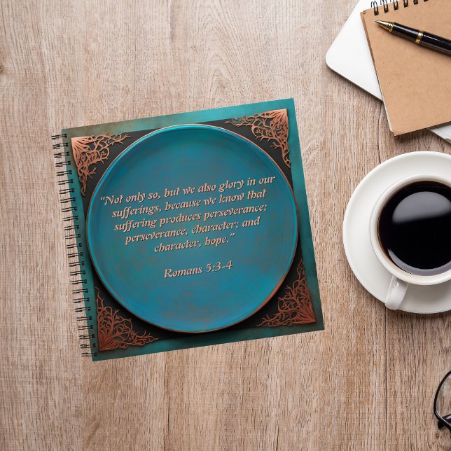 Copper Round Turquoise Spend Time w Jesus Journal (Creator Uploaded)