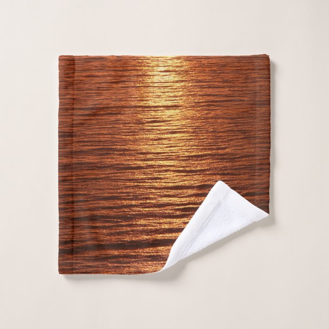 Copper sea pattern bath towel set (Wash Cloth)