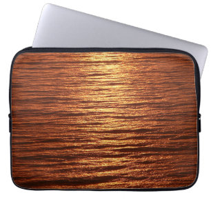 Copper sea pattern laptop sleeve