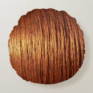 Copper sea pattern round cushion