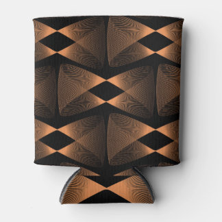 Copper shades, abstract linear tile can cooler