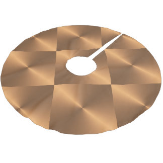 Copper Shine Angle Brushed Polyester Tree Skirt