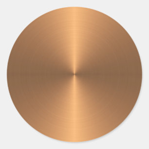 Copper Shine Classic Round Sticker