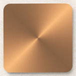 Copper Shine Coaster<br><div class="desc">Copper shine is a gradient metallic design</div>
