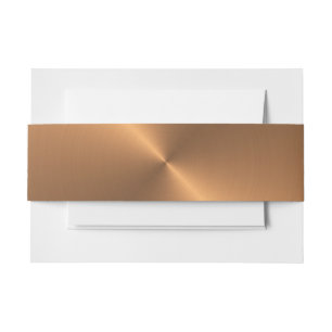 Copper Shine Invitation Belly Band