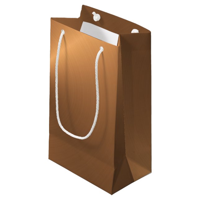 Copper Shine Small Gift Bag (Front Angled)
