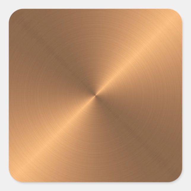 Copper Shine Square Sticker (Front)