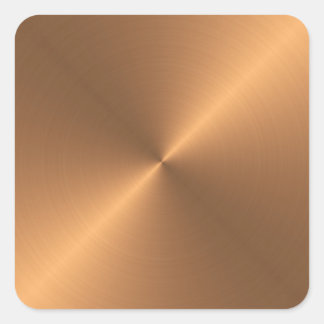 Copper Shine Square Sticker