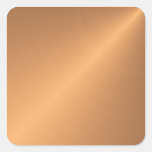 Copper Shine Square Sticker