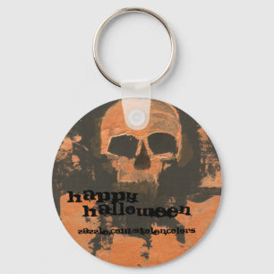 Copper Skull Key Ring