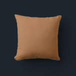 Copper Solid Plain Colour Cushion<br><div class="desc">The colour of copper is a deep,  warm reddish-brown. 
Often found in nature,  especially within rocks and soil. 
Hex# AE703F
Copper has a strong and vibrant relation to luxury and wealth. Making it a great choice for adding a touch of sophistication to any look or design.</div>