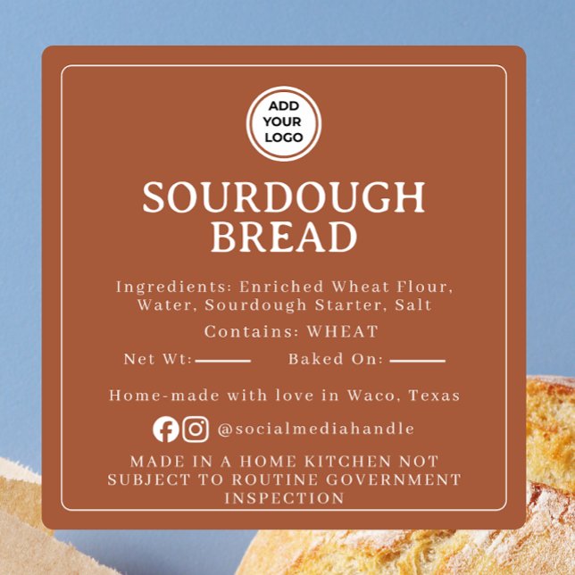 Copper Sourdough Ingredient Cottage Law Sticker (Creator Uploaded)